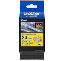 Brother TZe-SL651 - Self-adhesive - black on yellow - Roll (2.4 cm x 8 m) 1 cassette(s) laminated tape - for P-Touch PT-D800W, PT-E550WSP, PT-E550WVP, PT-P900W, PT-P950NW